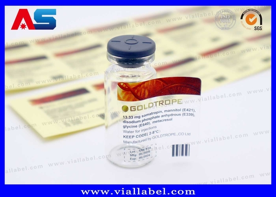 Economisch Transparante 10 ml flesselabel Duidelijke 10 ml flacon etiketten Op maat gemaakte afdruk