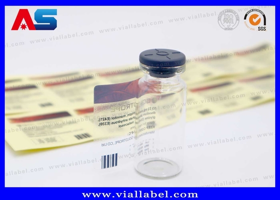 Economisch Transparante 10 ml flesselabel Duidelijke 10 ml flacon etiketten Op maat gemaakte afdruk