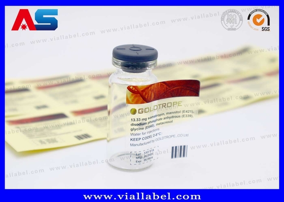 Duidelijke 10 ml flacon stickers Custom Printing Made in China Transparante 10 ml flacon etiketten Waterdicht