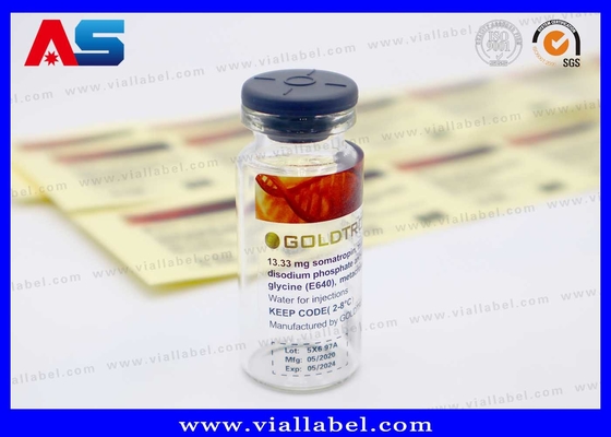 Duidelijke 10 ml flacon stickers Custom Printing Made in China Transparante 10 ml flacon etiketten Waterdicht