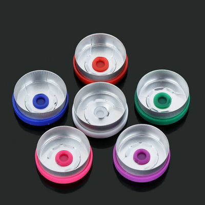 Glasfles 13 / 20 / 26 / 28 / 32 Plastic Flip Off Caps / Plastic Aluminium Caps Glanzend