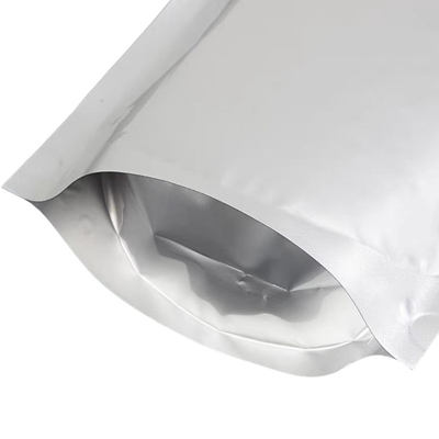 Aluminium folie zak MOQ 100pcs Aluminium zilver zip slot zak voor 50 tabletten