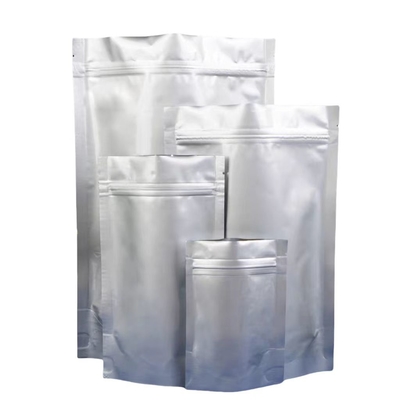 Aluminium folie zak MOQ 100pcs Aluminium zilver zip slot zak voor 50 tabletten