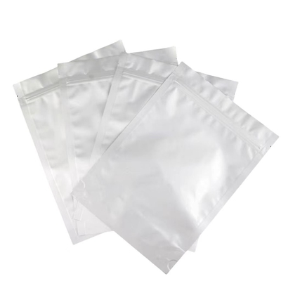 Aluminium folie zak MOQ 100pcs Aluminium zilver zip slot zak voor 50 tabletten