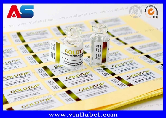 Goud folie 10 ml flacon Etiketten Afgedrukte fles Verpakking Waterdicht Sterk kleefmiddel 10 ml Etiket
