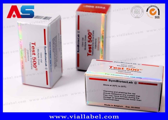 Zilveren Holografische 10ml-de Dozen van het de Douane Farmaceutische Kleine Karton van Flesjedozen Druk