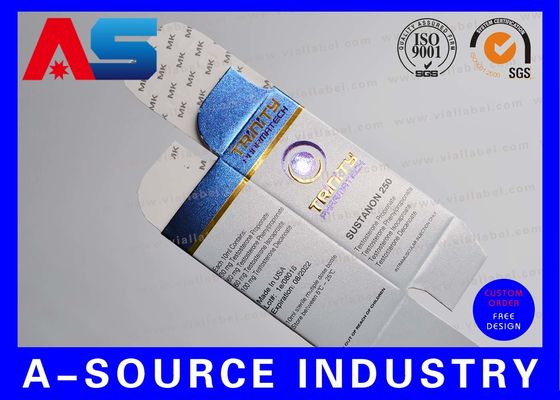 Op maat gemaakte 10 ml flacon opslagdoos met twee zijden UV-printing Mat Finish Voor bodybuilding / peptide verpakking