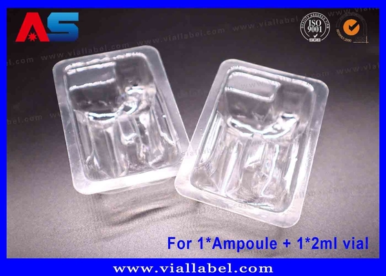 Duidelijke PET Blister Tray ∙ Dual-Chamber Veilige Verpakking voor 1 ml Ampuul & 2 ml Vial ∙ ISO-gecertificeerd, 12+ jaar Export Expertise