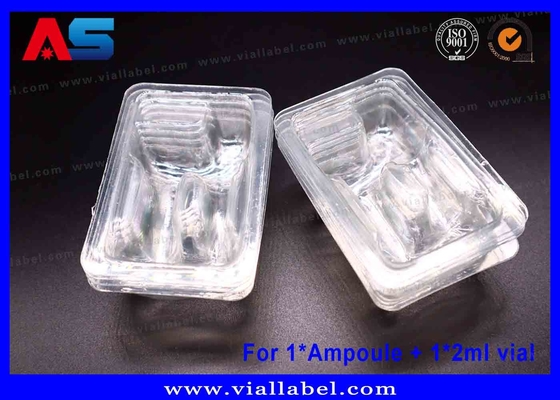 Duidelijke PET Blister Tray ∙ Dual-Chamber Veilige Verpakking voor 1 ml Ampuul & 2 ml Vial ∙ ISO-gecertificeerd, 12+ jaar Export Expertise