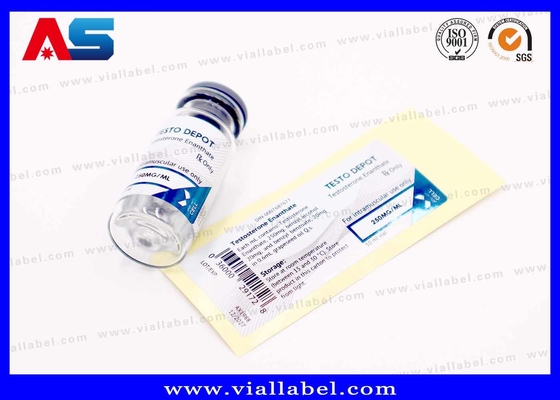 Sterk kleefmiddel Premium flacon etiketten voor medisch en laboratoriumgebruik 2 ml / 10 ml
