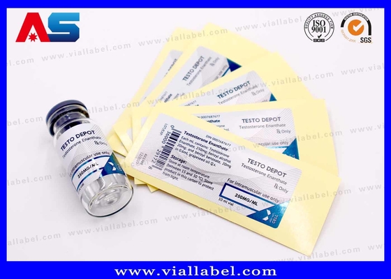 Sterk kleefmiddel Premium flacon etiketten voor medisch en laboratoriumgebruik 2 ml / 10 ml