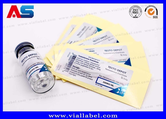 Sterk kleefmiddel Premium flacon etiketten voor medisch en laboratoriumgebruik 2 ml / 10 ml
