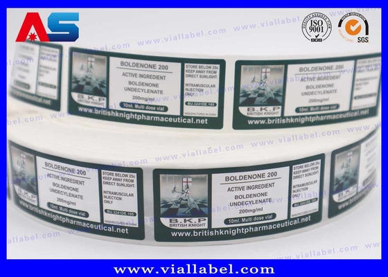 Glas Injectiefles Etiketten Op maat gedrukt Voor Fitness Supplement Etiketten Glasflessen Waterdicht Druk DDP verzending