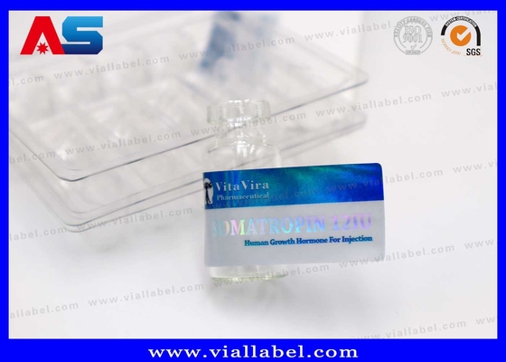 Duurzaam peptide flacon etiketten Voor 2 ml containers met op maat gemaakte tekening Gratis ontwerp service MOQ 100pcs
