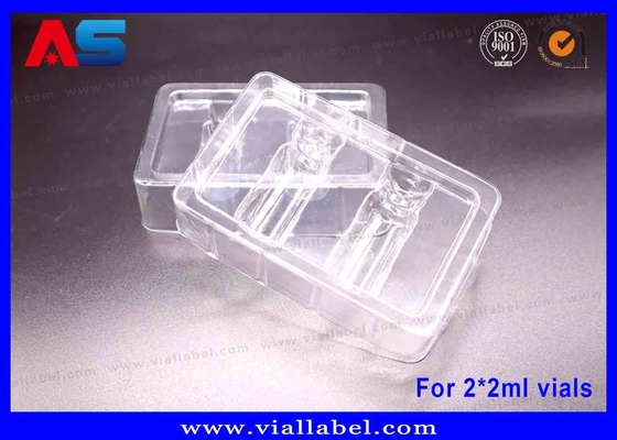 Custom Laser-Etched HCG Vial Dozen (57x57x25mm) met PVC Blister Insert. MOQ 500. Fabrieksprijs.
