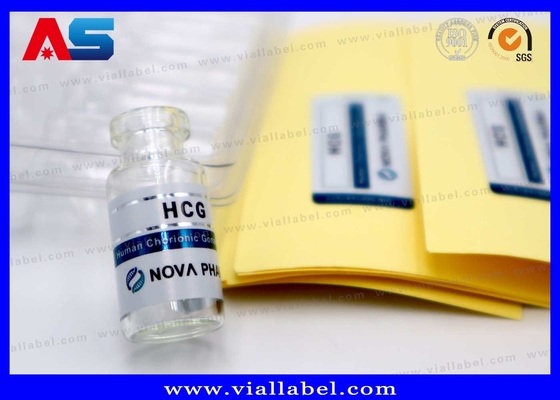 2ml Kleine Injectie Fles Etiket, Mat Aangepaste Hcg Fles Etiket Afdrukken Voor Farmaceutische Verpakking