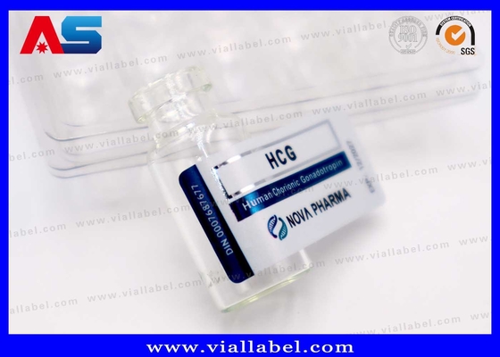 2ml Kleine Injectie Fles Etiket, Mat Aangepaste Hcg Fles Etiket Afdrukken Voor Farmaceutische Verpakking
