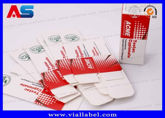 Hoogwaardige Hcg kleine flacon en doos Printing, Peptide papier doos Pakket voor 2 flacons van 2 ml