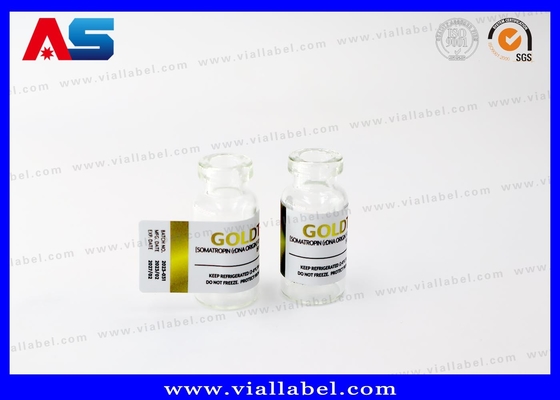 Sterke Zelfklevende 10ml Flesstickers Goudfolie Drukwerk Voor Injectie Gevriesdroogde Peptiden