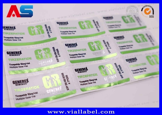 Semaglutide 2mg / 5mg Verpakking Sticker Kleine flessen Etiketten met milieuvriendelijke kenmerken en waterdicht ontwerp
