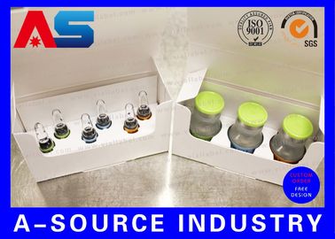 Op maat gemaakte hologramprinten 2 ml flacon opslagdozen van peptiden BPC met 10 x 2 ml plastic bak