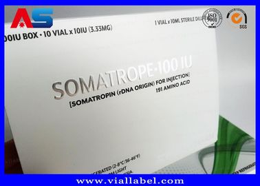 Somatropine Bodybuilding Hcg Tabletten Persoonlijke Pillen Doos / Geneesmiddelendoos Doos Papierdoos Zilveren folie