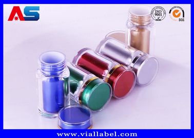 De zilveren Flessen van de Kleuren60ml Plastic Capsule/Hoogwaardige Lege Geneeskundefles