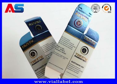 Metalen folie karton 10 ml flacon dozen voor glazen flessen verplaatsend hologram geneeskunde farmaceutische verpakkingsdozen