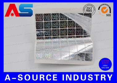 3D hologram sticker PET Custom Holographic Stickers / Custom Decal Stickers met Scratch Off Code