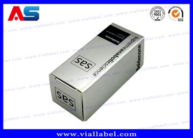 Anabole Wetenschappen 10 ml flesjes Dozen / Peptide Medicamenten Verpakkingsdoos Voor Glasflessen Op maat gedrukte dozen