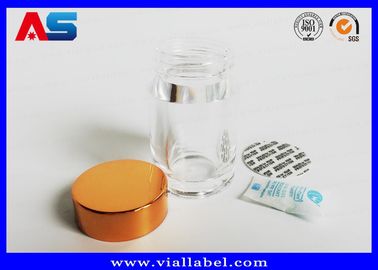 Doorzichtige Acryl Plastic Pill Flessen Met Gouden Kappen, Leeg Tablet Flessen Kleine Plastic Pill Behalves