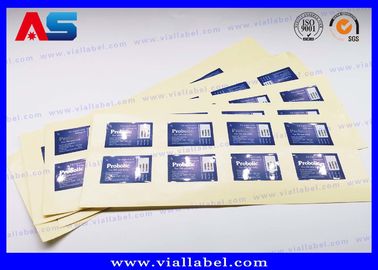 Goud / zilveren folie stickers 5ml peptide fles etiketten Printing Matt laminatie flacon sticker maker voor farmaceutische