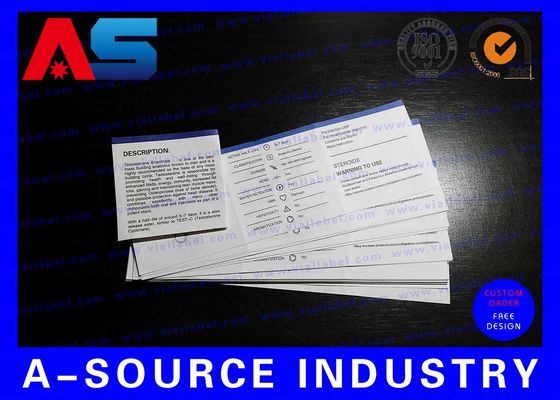 Druk van farmaceutisch papier Flyer Printing For Peptide Bodybuilding Olie Instructies