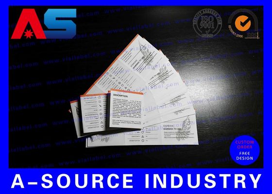 Druk van farmaceutisch papier Flyer Printing For Peptide Bodybuilding Olie Instructies