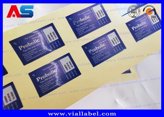 Pharmaceutisch Laser Hologram Kleeffles Etiketten voor 3 ml / 2 ml peptide verpakking met plastic bak