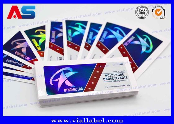 Op maat gemaakte tubepeptide flacon etiketten Vinyl stickers Printing 10ml fles etiketten