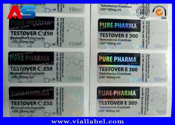 Medicijnen Farmaceutische Aanpassingsflacon Sticker PET / PVC CMYK glazen flessen etiketten