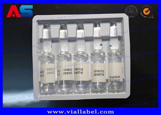 Olie Ampullen 1 ml Plastic Blister Verpakking PVC / PET Materiaal Wit Kleur op maat gemaakte plastic bak