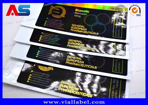 De Sterke Zelfklevende Kleverige Etiketten van CMYK voor Peptide van het Glasflesjes van Bodybuildings de zelfklevende etiketten