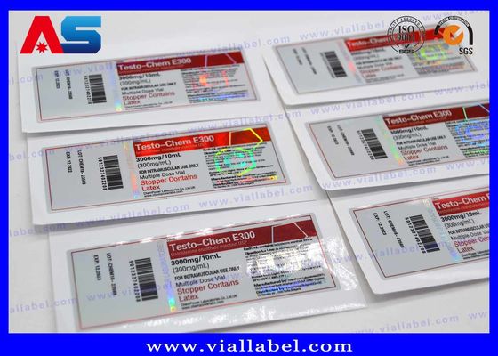 Custom Anti - Fake Self Adhesive 10ml flacon etiketten Voor Anabole Peptide glazen flacon etiketten