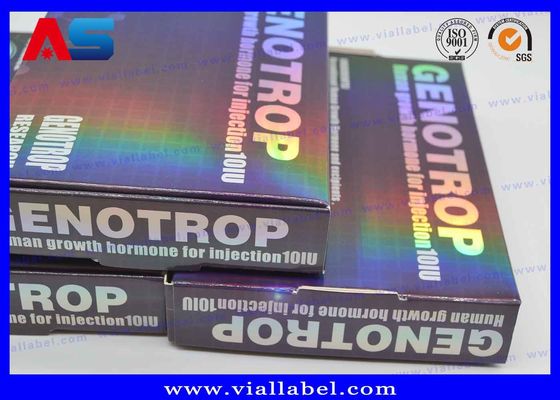 Op maat gemaakte hologramprinten 2 ml flacon opslagdozen van peptiden BPC met 10 x 2 ml plastic bak