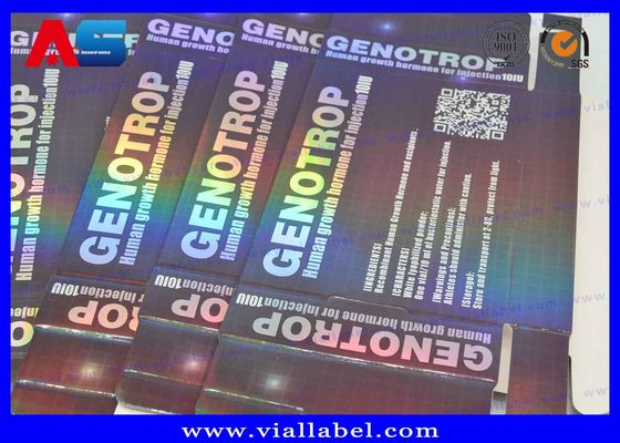 Op maat gemaakte hologramprinten 2 ml flacon opslagdozen van peptiden BPC met 10 x 2 ml plastic bak