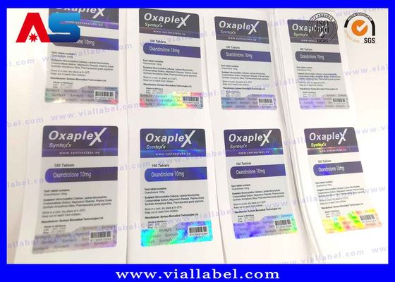 Professionele afdrukken van 10 ml vieze etiketten en kartonnen Hologram laserprinten van etiketten voor glazen flessen