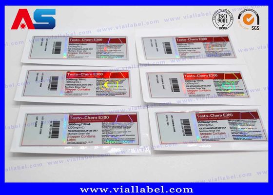 Steroïden 5 ml-Aangepaste de Druk Sterke Zelfklevende Etiketten van het Flesjeetiket Sticker in Broodjes