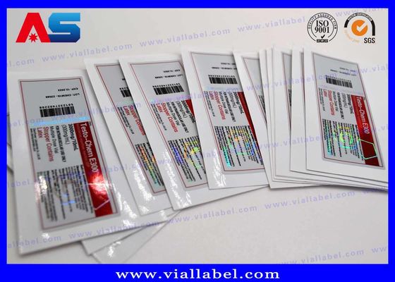 Holografische 10 ml apotheek peptide flessen voor injectie Etiketten etiketten voor glazen injectieflacons