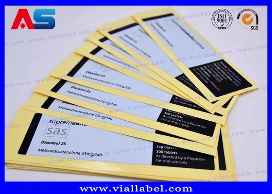 De Schil van het Pharmalaboratorium van 10ml-Flesje etiketteert Metaaldruk voor Bodybuilding-de Flesjes van de Steroïdeninjectie