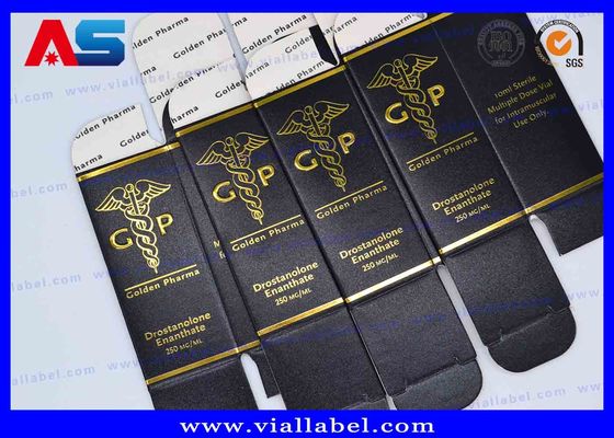 MK Pharmaceutical 10 ml flessen dozen met gouden folie embossed logo dozen voor kleine injectieflacons