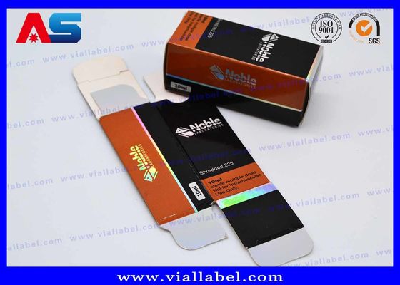Goudfolie Printing 250g Papier Medische Fles Doos Voor Peptide CJC 1295 10ml flacon dozen