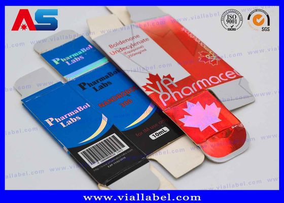 Bodybuilding / Test Enanthate Custom Packaging Boxes Printing With Free Design 10ml flessen etiketten