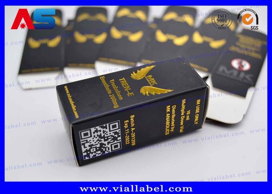 MK Pharmaceutical 10 ml flessen dozen met gouden folie embossed logo dozen voor kleine injectieflacons